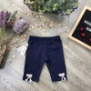 quần legging cotton nơ gấu hè bé gái size 2-8  -LEGN7-